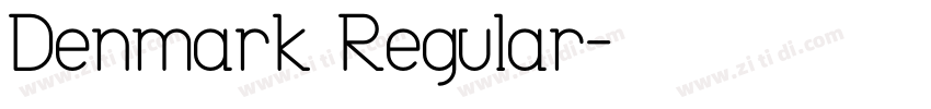 Denmark Regular字体转换